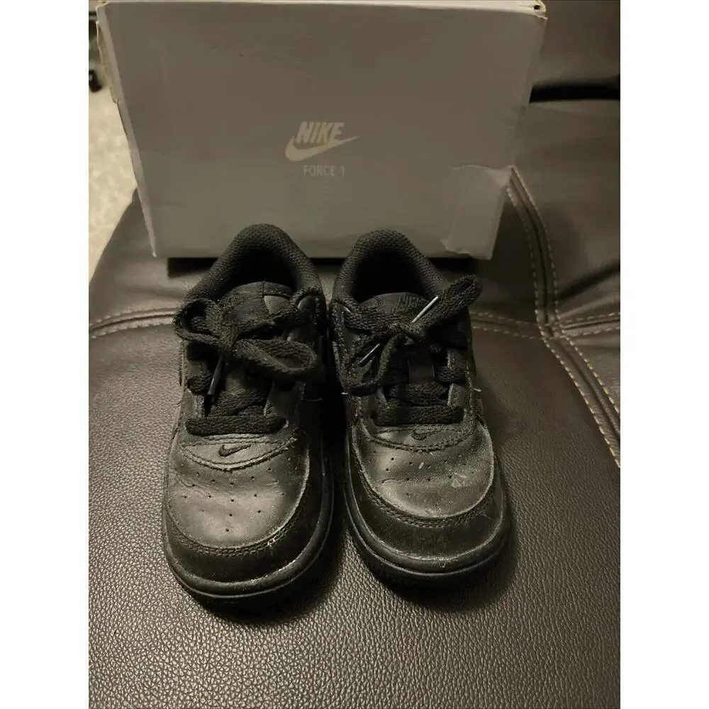 Nike Air Force 1 Black toddler size 7C with original box 314194009